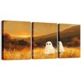 thumbnail image 1 of Hieng Halloween Canvas Wall Art for Living Room Ghosts Vintage Flower Office Decorations Artwork Posters Gothic Black Cat Bats Picture Wall Decor for Home Decor Bathroom（Only canvas）, 1 of 6