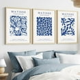 thumbnail image 1 of Hieng Henri Matisse Blue Poster Set of 3 Abstract Navy Blue Flower Wall Art Minimalist Trendy Matisse Canvas Wall Decor Aesthetic Prints Pictures for Bedroom Living Room, 1 of 6