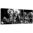 thumbnail image 1 of Hieng Horse Picture Wall DecorBoys Girls Cute Animal Decor Office Artwork Posters Horse Floral Canvas Wall Art for Living Room Bedroom Bedroom Decor Farmhouse Pink, 1 of 6