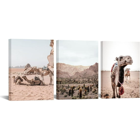 Hieng Hummingbird Canvas Wall Art Set of 3 Watercolor Bird Prints Abstract Artwork for Bedroom Living Room Kitchen （Only canvas）