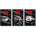 thumbnail image 1 of Hieng JDM Sport Car Posters 300zx 350z 370z Car Wall Decor Art-Modern Car WallPrints Cool Posters for Boys Room-Bathroom Bedroom Office Canvas Wall, 1 of 6