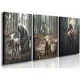 thumbnail image 1 of Hieng Jesus and Lamb Canvas Wall Art Jesus Running After Lost Lamb Picture Wall Art Jesus Canvas Print Christian Wall Decor Art Christian Home Decor Jesus Pictures Christian（Only canvas）, 1 of 6