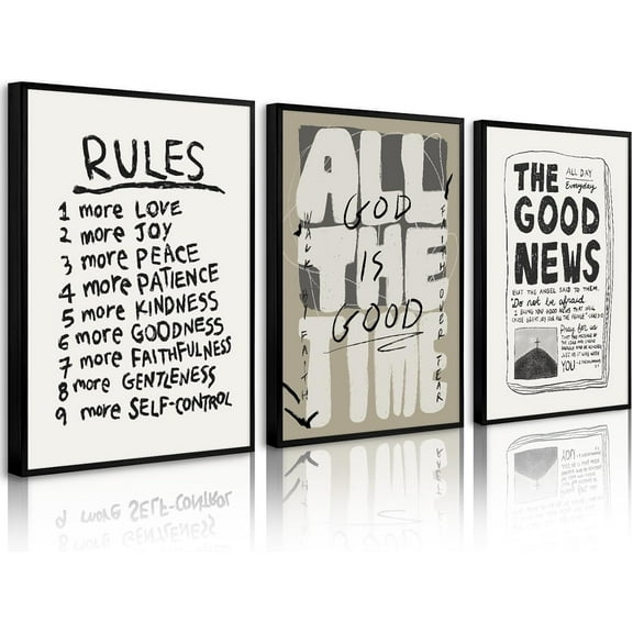 Hieng Jesus Leaves The 99 Sheep Wall Art The Lost Sheep Wall Decor Jesus Lamb Canvas Wall Art Shepherd Christian Painting Religious Aesthetic Pictures for Living Room Unframed