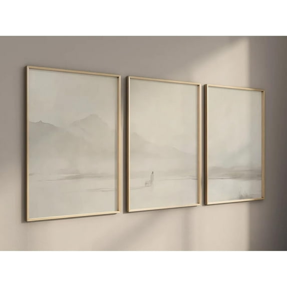 Hieng Jesus Leaves The 99 Sheep Wall Art The Lost Sheep Wall Decor Jesus Lamb Canvas Wall Art Shepherd Christian Painting Religious Aesthetic Pictures for Living Room Unframed