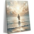 thumbnail image 1 of Hieng Jesus Walking on Water Christian Canvas Wall Art, Religious Jesus Painting, Biblical Minimalist Pictures Posters Wall Decor for Church Office Bedroom Living Room, Modern Artwork Gift,, 1 of 6