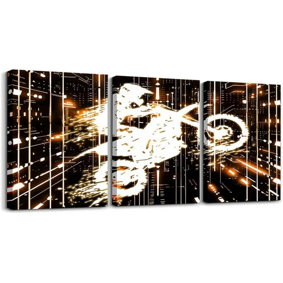 Hieng Kids Blue Race Car Picture Wall Decor Speed Sports Car Canvas Wall Hieng for Living Room Bedroom Boys Girls Racing Car Wall Painting Prints Extreme Sports Bathroom Wall