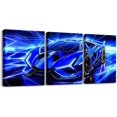 thumbnail image 1 of Hieng Kids Blue Race Car Picture Wall Decor Speed Sports Car Canvas Wall Hieng for Living Room Bedroom Boys Girls Racing Car Wall Painting Prints Extreme Sports Bathroom Wall, 1 of 6