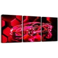 thumbnail image 1 of Hieng Kids Boys Race Car Canvas Wall Hieng for Living Room Blue Sports Car Picture Wall Decor for Dining Room Bedroom Bathroom Geometric Extreme Sports Game Poster Painting for Home Decor, 1 of 6