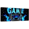 thumbnail image 1 of Hieng Kids Gaming Canvas Wall Hieng for Living Room Bedroom Blue Gamer Picture Wall Decor for Bathroom Game Console Kids Boys Girls Hiengwork Posters Game Room Decor Painting, 1 of 6