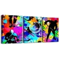 thumbnail image 1 of Hieng Kids Graffiti Dirt Bike Wall Paintings Motorcycle Canvas Wall Hieng for Living Room Bedroom Boys Girls Motocross Posters Pictures Bathroom Wall Decor Extreme Sport Hiengwork, 1 of 6