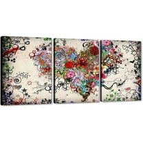 Hieng Large Banksy Canvas Wall Art Graffiti Dream Theme Painting Modern Inspirational Office Wall Decor (Only canvas)