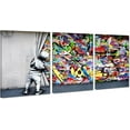 thumbnail image 1 of Hieng Large Banksy Canvas Wall Art Graffiti Dream Theme Painting Modern Inspirational Office Wall Decor （Only canvas）, 1 of 6