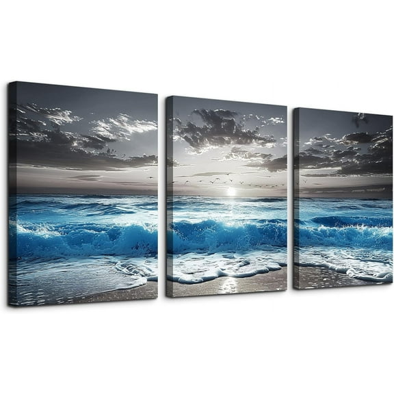 Hieng Large Wall Art for Bedroom Abstract Canvas Wall Decor for Living Room Office Decoration Wall Pictures Ink Mountain Landscapes Wall Paintings Artwork Modern Home Decor（Only canvas）