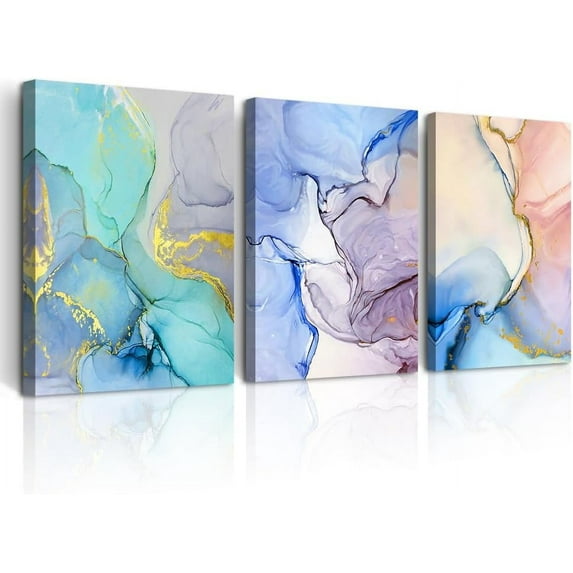 Hieng Large Wall Decor For Living Room Inspiration Canvas Wall Art For Bedroom Room Kitchen Wall Decoration Abstract Leaves Wall Paintings Artworks Office Wall Pictures (Only canvas)