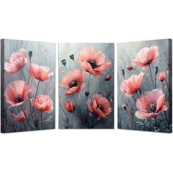 Hieng Large Watercolor Canvas WallCanvas Prints WallOrange,blue Painting for Living Room Home Office Decorations