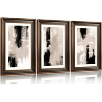 Hieng Large landscape Framed Canvas Wall Art 16x24 Inch Set of 3 Vintage Nature Scenery Wall Decor Lake Woodland Art Print for Living Room Bedroom Office