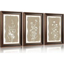 Hieng Large landscape Framed Canvas Wall Art 16x24 Inch Set of 3 Vintage Nature Scenery Wall Decor Lake Woodland Art Print for Living Room Bedroom Office