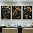 thumbnail image 1 of Hieng Modern Abstract Hieng Nordic Flower Hiengwork For Walls Living Room Home Decor Black Gold Canvas Painting Wall Hieng Decor, 1 of 6