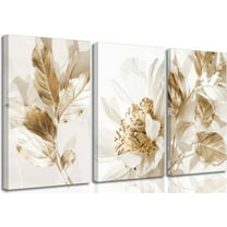 Hieng Modern Canvas Prints Abstract Brown Landscapes Pictures Paintings on Canvas Wall Art Work for Living Room Bedroom Kitchen Home Decorations（Only canvas）