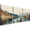 thumbnail image 1 of Hieng Mountain Canvas Wall Art, Boho Watercolor Poster Prints Painting, Sun Forest Abstract Nature Landscape Artwork Wall Decor for Living Room, Bedroom（Only canvas）, 1 of 6