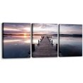 thumbnail image 1 of Hieng Natural Scenery Canvas Wall Art Print 3 Pieces Rural Landscape Field Painting Wall Decor for Living Room Home Decoration Gallery Wrapped Posters Prints Framed Ready to Hang - 12"x16"x3 Panels, 1 of 5