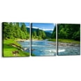 thumbnail image 1 of Hieng Natural Scenery Canvas Wall Art Print 3 Pieces Rural Landscape Field Painting Wall Decor for Living Room Home Decoration Gallery Wrapped Posters Prints Framed Ready to Hang - 12"x16"x3 Panels, 1 of 5