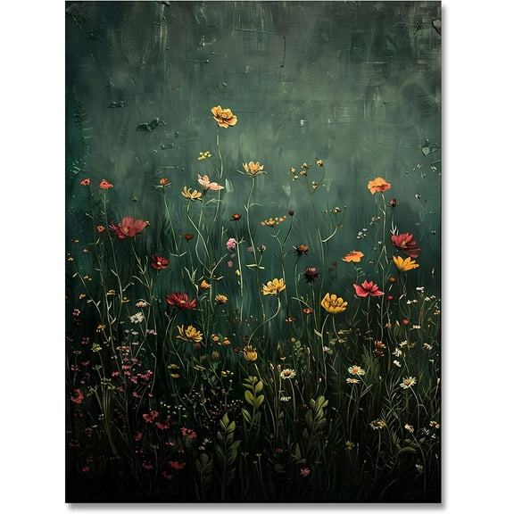 Hieng Nature Canvas Wall Art Vintage posters wildflower Poster Flowers Pictures Prints Wall Decor for Living Room Bedroom