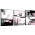thumbnail image 1 of Hieng Pink Grey Black Canvas Wall Art for Living Room Abstract Modern Picture Wall Decor for Dining Room Bedroom Bathroom Wall Art Kitchen Print Painting for Home Decor（Only canvas）, 1 of 6
