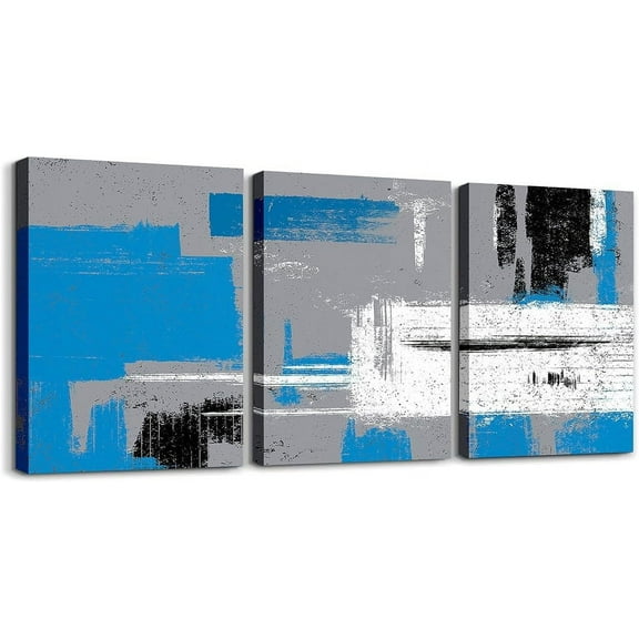 Hieng Pink Grey Black Canvas Wall Art for Living Room Abstract Modern Picture Wall Decor for Dining Room Bedroom Bathroom Wall Art Kitchen Print Painting for Home Decor（Only canvas）