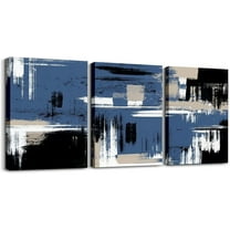 Hieng Pink Grey Canvas Wall Art for Living Room Modern Stripes Decor Abstract Office Painting Pictures Artwork for Room Posters （Only canvas）