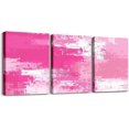 thumbnail image 1 of Hieng Pink Grey Canvas Wall Art for Living Room Modern Stripes Decor Abstract Office Painting Pictures Artwork for Room Posters （Only canvas）, 1 of 6