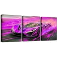 thumbnail image 1 of Hieng Race Car Canvas Wall Art for Living Room Bedroom Red Blue Picture Wall Decor for Bathroom Speed Sports Car Kids Boys Girls Artwork Posters Extreme Sports Painting（Only canvas）, 1 of 6