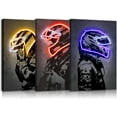 thumbnail image 1 of Hieng Racing Superstar Wall Decor Canvas Prints- Set Sports Painting Art Decor, Neon Racing Driver and Motorcycle Wall Art for Bedroom Living Room Home Decor Unframed, 1 of 6