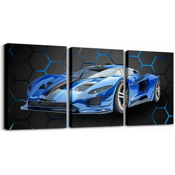 Hieng Red and Black Canvas Wall Art for Living Room Bedroom Basketball Gaming Sports Picture Wall Decor Geomnetric Office Decorations Artwork Posters Honeycomb Painting(Only canvas)