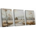 thumbnail image 1 of Hieng Rustic Autumn Landscape Triptych Canvas Art for Home Decor Ideal Fall Wall Art for Seasonal Gifting and Cozy Cottage Aesthetic, 1 of 6