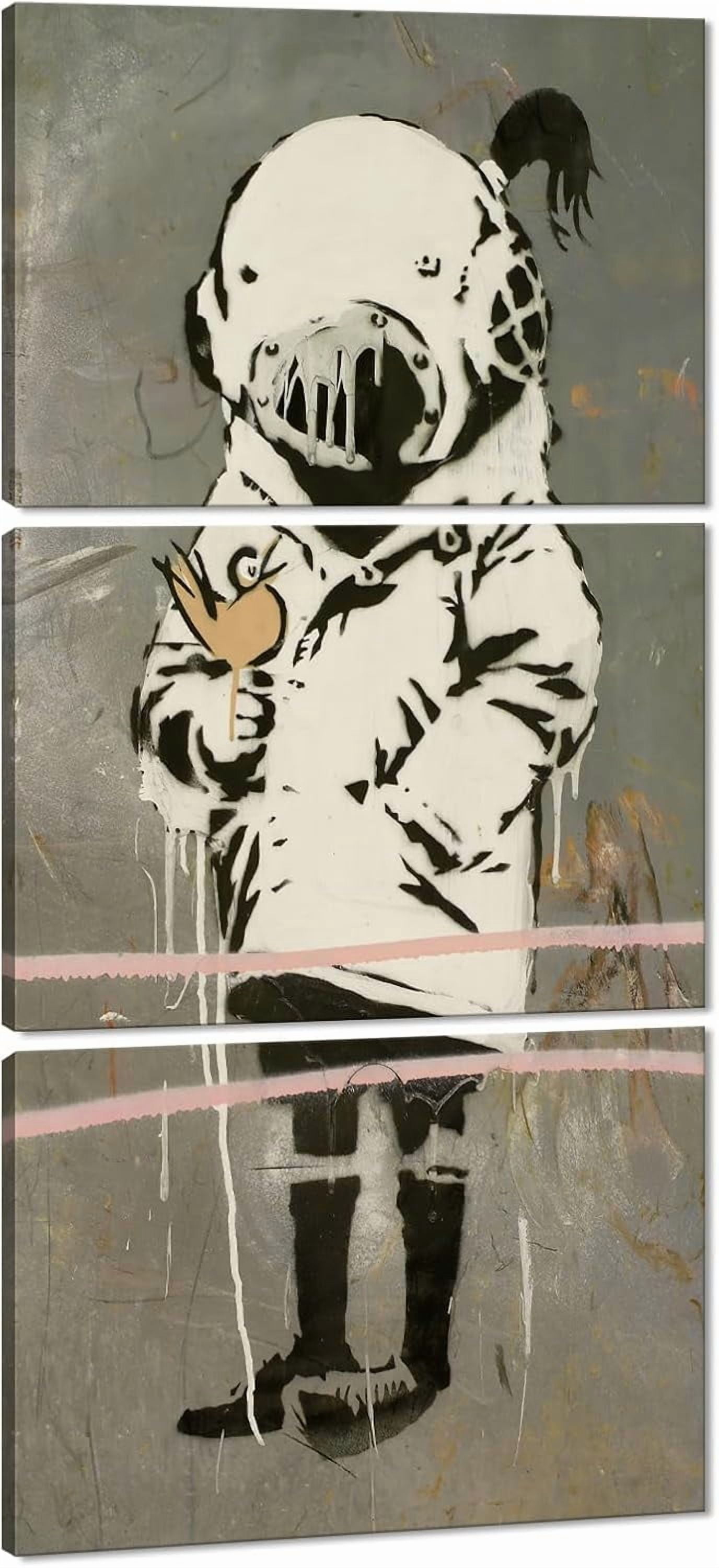 Hieng Hieng Street Graffiti Wall Hieng Banksy Canvas Wall Hieng Boy and Girl ...