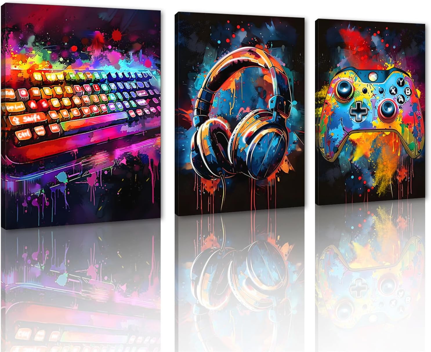 Hieng Hieng Street Graffiti Wall Hieng Banksy Canvas Wall Hieng Boy and Girl ...