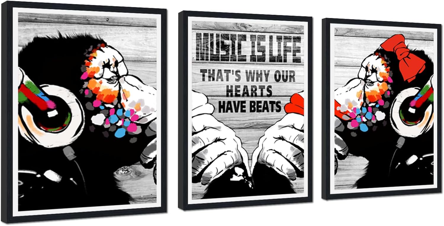 Hieng Hieng Street Graffiti Wall Hieng Banksy Canvas Wall Hieng Boy and Girl ...