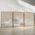 thumbnail image 1 of Hieng Sunset Clouds Canvas Wall Art Set of 3 Prints Abstract Poster Modern Neutral Painting For Living Room Bedroom Decor Wrapped Canvas, 1 of 6
