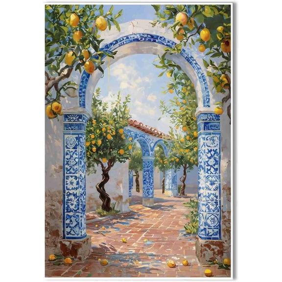 Hieng The third of a set of three Mexican Wall Art Colorful Mexican Doors Painting Canvas PRINT Traditional Hacienda Architecture Wall Decor