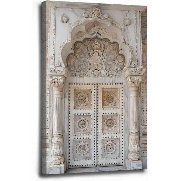 Hieng The third of a set of three Mexican Wall Art Colorful Mexican Doors Painting Canvas PRINT Traditional Hacienda Architecture Wall Decor