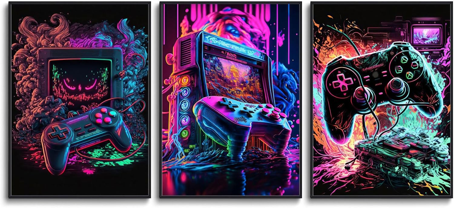 Dazzlewall 4Pcs Game Room Wall Decor, Wooden Gamer Room Decor For Teen Boys Inspirational Quote Signs For Bedroom Dorm Hanging Plaques, 11.4×3.9 In - View #7