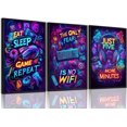 thumbnail image 1 of Hieng Video Game Wall Art Gaming Posters Gamer Wall Decor for Teen Boys Bedroom Graffiti Gamepad Headphones Canvas Prints Cool Pictures Pop Art Painting Men Room Decoration（Only canvas）, 1 of 6