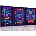 thumbnail image 1 of Hieng Video Game Wall Art Gaming Posters Gamer Wall Decor for Teen Boys Bedroom Graffiti Gamepad Headphones Canvas Prints Cool Pictures Pop Art Painting Men Room Decoration（Only canvas）, 1 of 6