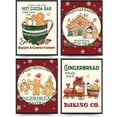thumbnail image 1 of Hieng Vintage Christmas Wall Art Prints Set of 4, Retro Christmas Trees Poster, Winter Holidays Gift Print Decor for Gallery, Living Room, Bathroom (Unframed), 1 of 6