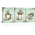 thumbnail image 1 of Hieng Vintage Kitchen Wall Art Canvas Farmhouse Kitchenware Painting Prints Retro Utensils with Flower Pictures Arkwork Dining Room Decor Unframed, 1 of 6