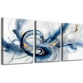 thumbnail image 1 of Hieng Wall Art For Bedroom Canvas Wall Decor For Living Room Field Scenery Wall Paintings Abstract Wall Pictures Office Decorations Framed Prints Artworks Modern Bathroom Room Home Decor 3 Piece, 1 of 5