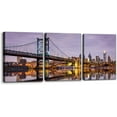 thumbnail image 1 of Hieng Wall Art for Living Room Cleveland Skyline Canvas Art Prints Ohio Cityscape Home Decor City Landscape Painting Picture Modern Artwork Wall Decor (only canvas), 1 of 6