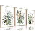 thumbnail image 1 of Hieng Wildflower Poster Pink Watercolor Botanical Floral WallColorful Canvas Prints Set of 3 Modern Minimalist Flower Pictures Decor Painting Bedroom Bathroom Living Room, 1 of 6