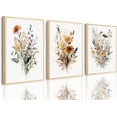 thumbnail image 1 of Hieng Wildflower Wall Art Colorful Botanical Floral Poster Canvas Prints Minimalist Watercolor Flower Pictures Vintage Farmhouse Decor Painting Bedroom Bathroom Living Room Unframed, 1 of 6